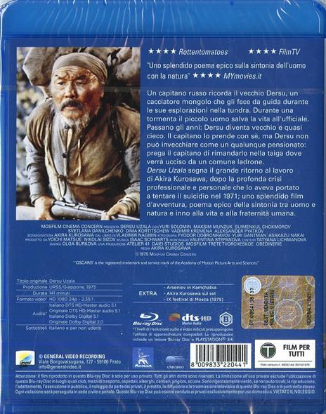Dersu Uzala. Il piccolo uomo delle grandi pianure (Blu-ray) di Akira Kurosawa - Blu-ray - 2