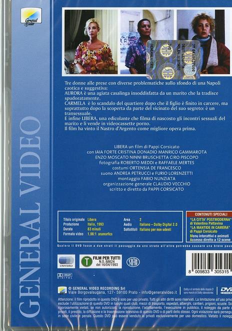 Libera di Pappi Corsicato - DVD - 2