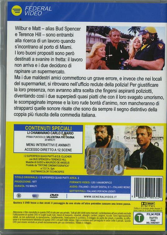 I due superpiedi quasi piatti di Enzo Barboni - DVD - 2