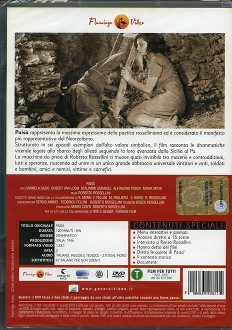 Paisà di Roberto Rossellini - DVD - 2