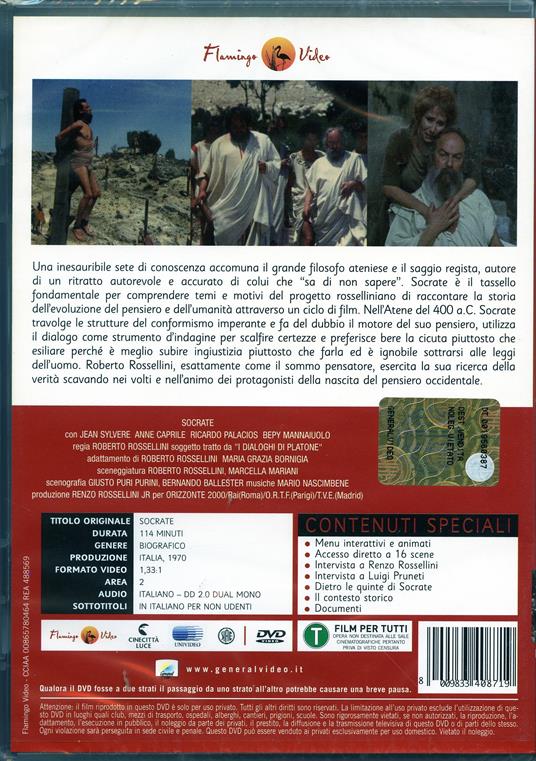 Socrate di Roberto Rossellini - DVD - 2