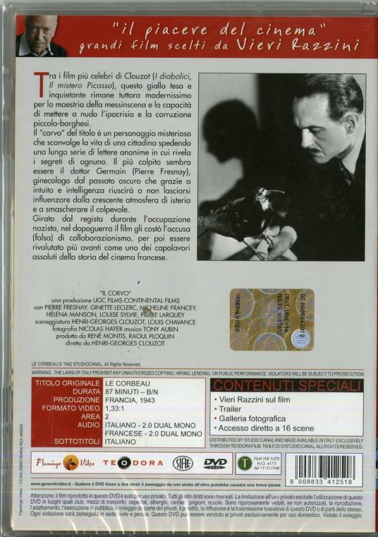 Il Corvo di Henri-Georges Clouzot - DVD - 2