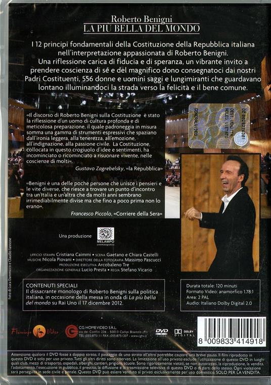 Roberto Benigni. La più bella del mondo - DVD - 2