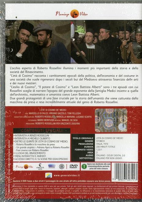 L' età di Cosimo de' Medici (3 DVD) di Roberto Rossellini - DVD - 2