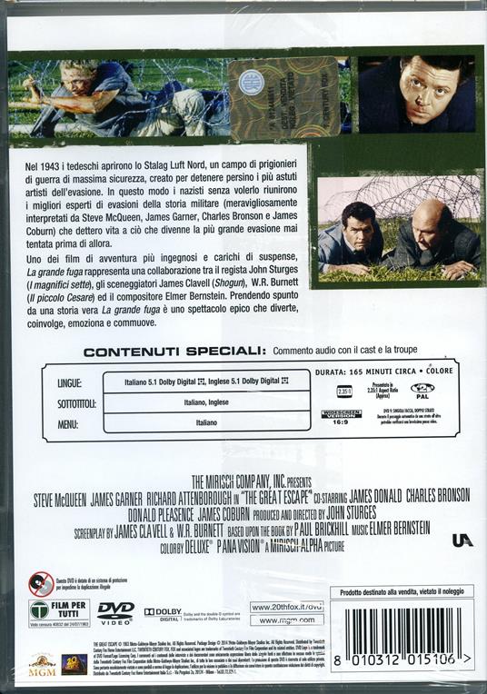 La grande fuga di John Sturges - DVD - 2