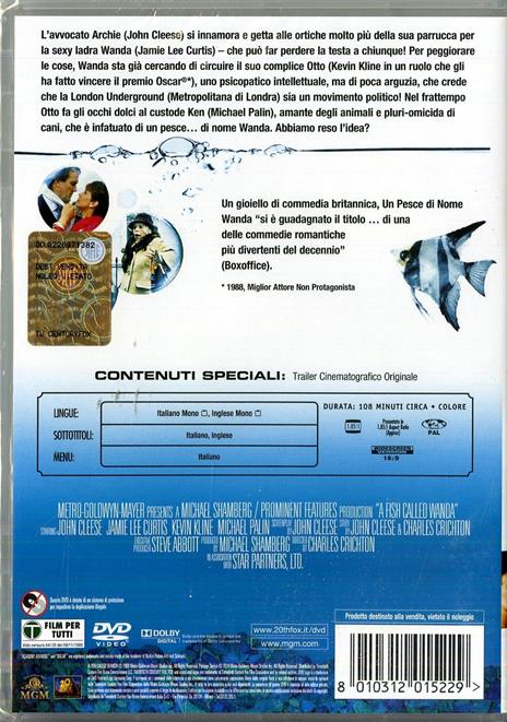 Un pesce di nome Wanda di Charles Crichton - DVD - 2