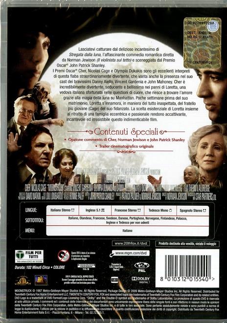 Stregata dalla Luna di Norman Jewison - DVD - 2