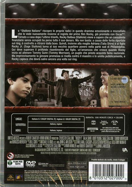 Rocky V di John G. Avildsen - DVD - 2