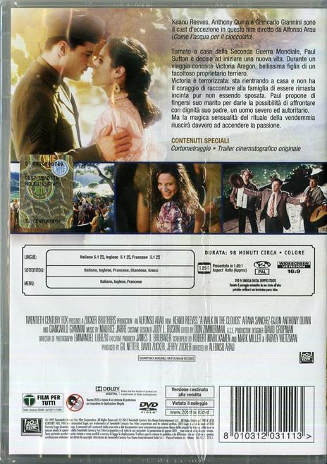 Il profumo del mosto selvatico di Alfonso Arau - DVD - 2