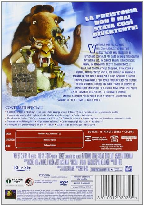 L' era glaciale di Chris Wedge - DVD - 2
