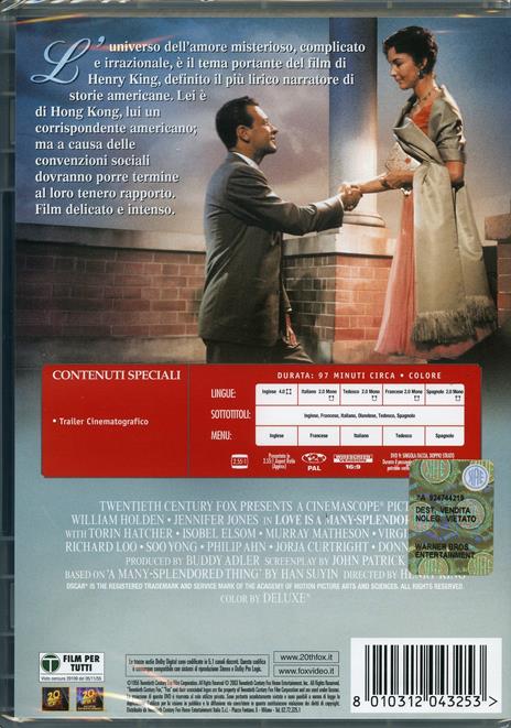 L' amore è una cosa meravigliosa di Henry King - DVD - 2