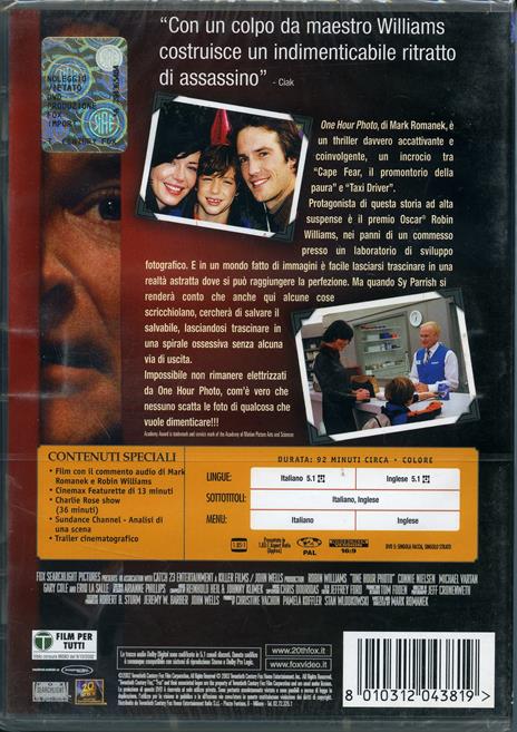 One Hour Photo di Mark Romanek - DVD - 2