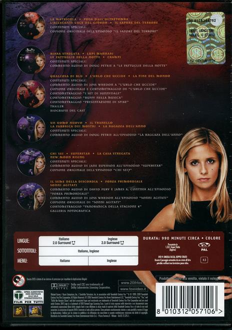Buffy, l'ammazzavampiri. Stagione 4 (6 DVD) - DVD - 2