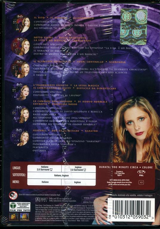 Buffy, l'ammazzavampiri. Stagione 6 (6 DVD) - DVD - 2