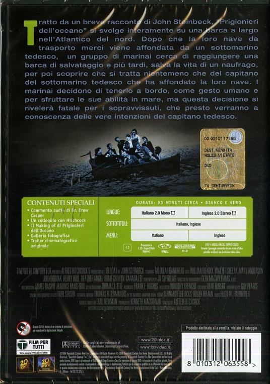 Prigionieri dell'oceano (2 DVD) di Alfred Hitchcock - DVD - 2