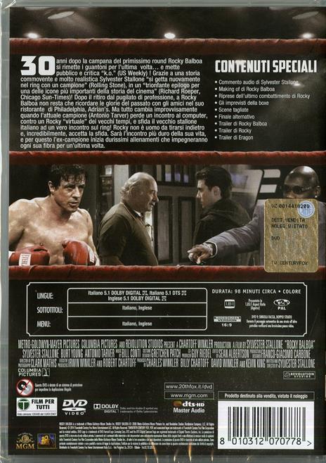 Rocky Balboa di Sylvester Stallone - DVD - 2