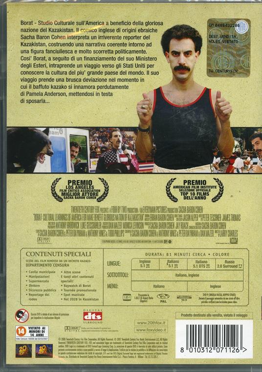Borat di Larry Charles - DVD - 2