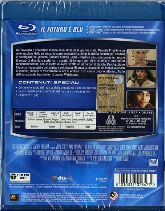 Il diavolo veste Prada di David Frankel - Blu-ray - 2