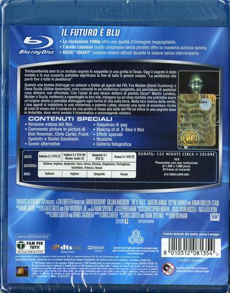 X Files. Il film di Rob Bowman - Blu-ray - 2