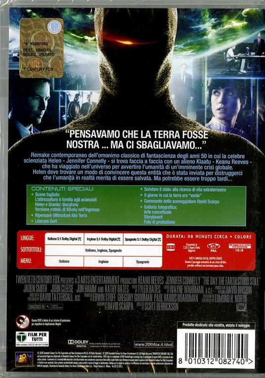 Ultimatum alla Terra di Scott Derrickson - DVD - 2