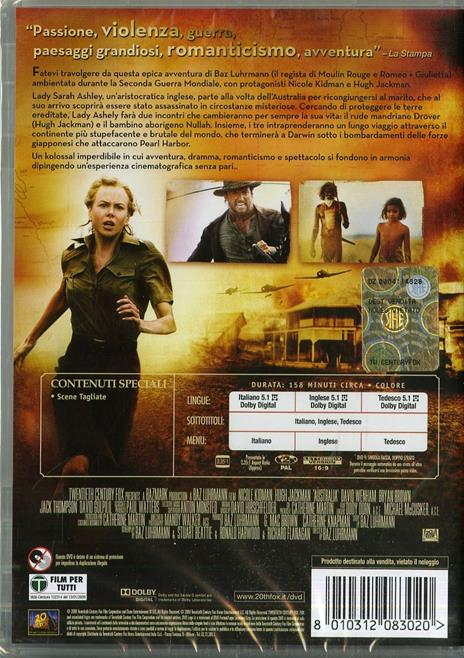 Australia di Baz Luhrmann - DVD - 2