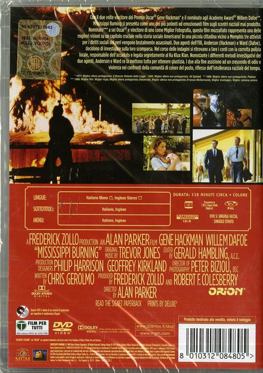 Mississippi Burning. Le radici dell'odio di Alan Parker - DVD - 2