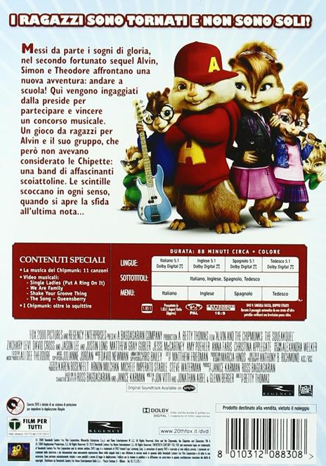 Alvin Superstar 2 di Betty Thomas - DVD - 2