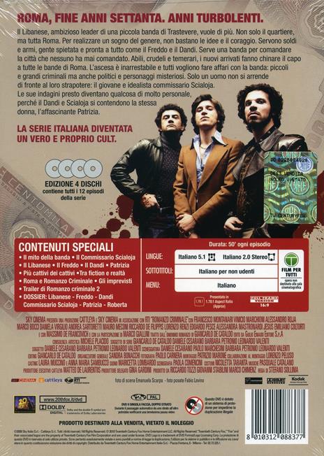 Romanzo criminale. Stagione 1 (4 DVD) di Stefano Sollima - DVD - 2