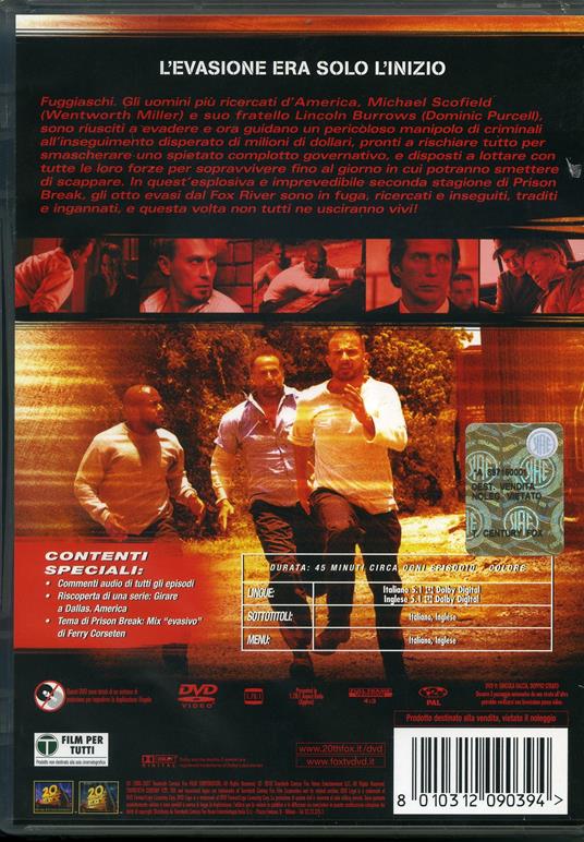 Prison Break. Stagione 2. Serie TV ita (4 DVD) - DVD - 2