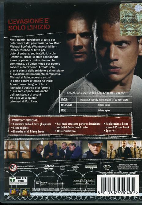 Prison Break. Stagione 1. Serie TV ita (6 DVD) - DVD - 2