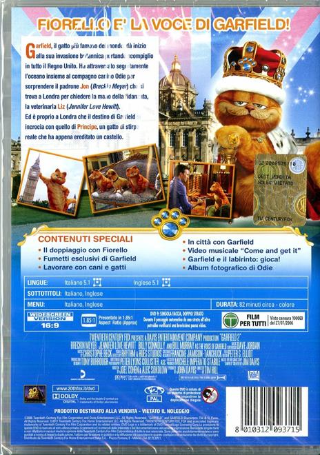 Garfield 2<span>.</span> Edizione speciale di Tim Hill - DVD - 2
