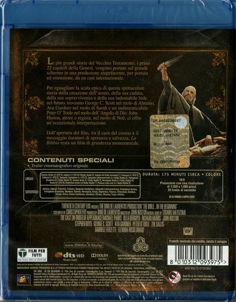 La Bibbia di John Huston - Blu-ray - 2