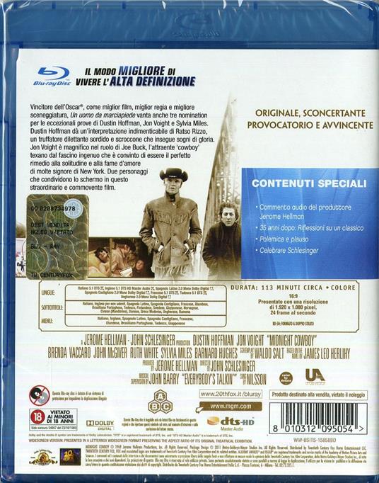 Un uomo da marciapiede<span>.</span> Special Edition 40° Anniversario di John Schlesinger - Blu-ray - 2