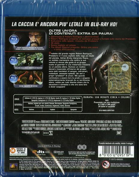 Predators di Nimród Antal - Blu-ray - 2