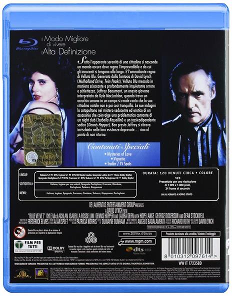 Velluto blu (Blu-ray)<span>.</span> Ediz. 25° anniversario di David Lynch - Blu-ray - 2