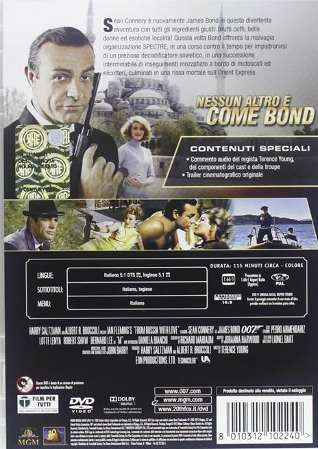 Agente 007. Dalla Russia con amore di Terence Young - DVD - 2