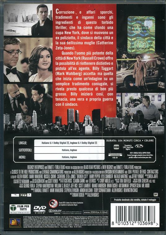 Broken City di Allen Hughes - DVD - 2