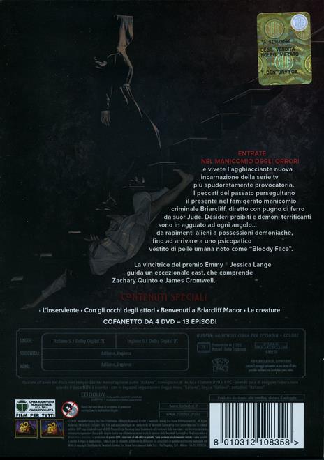 American Horror Story. Stagione 2 (4 DVD) di Alfonso Gomez-Rejon,Bradley Buecker,Michael Uppendahl - DVD - 2