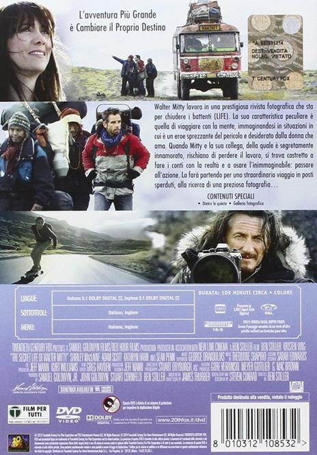 I sogni segreti di Walter Mitty di Ben Stiller - DVD - 2