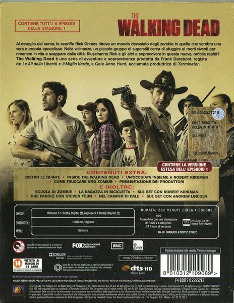 The Walking Dead. Stagione 1. Serie TV ita (Blu-ray) di Frank Darabont,Michelle Maxwell MacLaren,Gwyneth Horder-Payton,Johan Renck - Blu-ray - 2