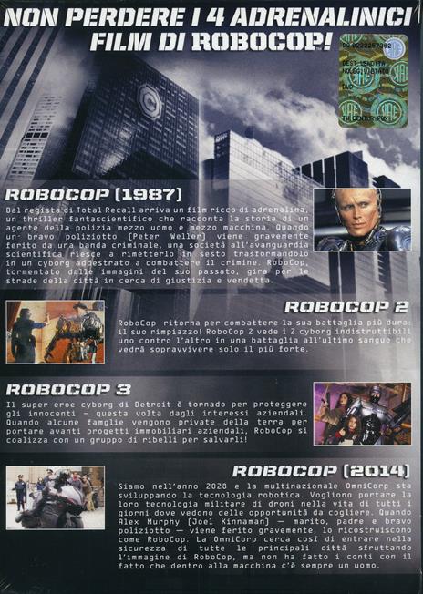RoboCop Collection (4 DVD) di Fred Dekker,Irvin Kershner,José Padilha,Paul Verhoeven - 2