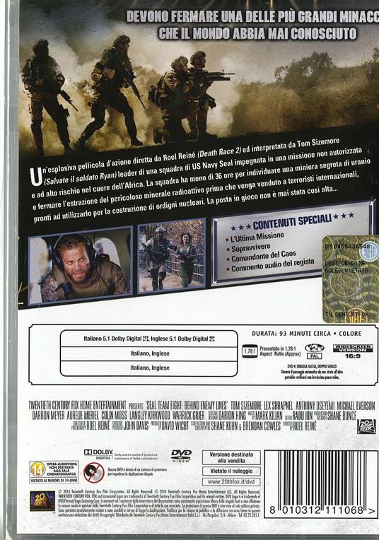 Dietro le linee nemiche. Seal Team Eight di Roel Reiné - DVD - 2