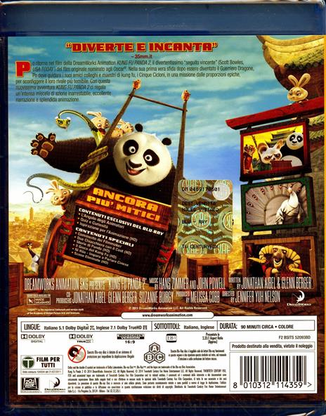 Kung Fu Panda 2 di Jennifer Yuh Nelson - Blu-ray - 2