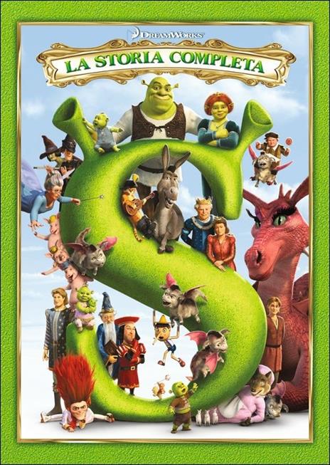 Shrek. La storia completa (4 DVD) di Andrew Adamson,Kelly Asbury,Raman Hui,Victoria Jensen,Chris Miller,Mike Mitchell,Conrad Vernon