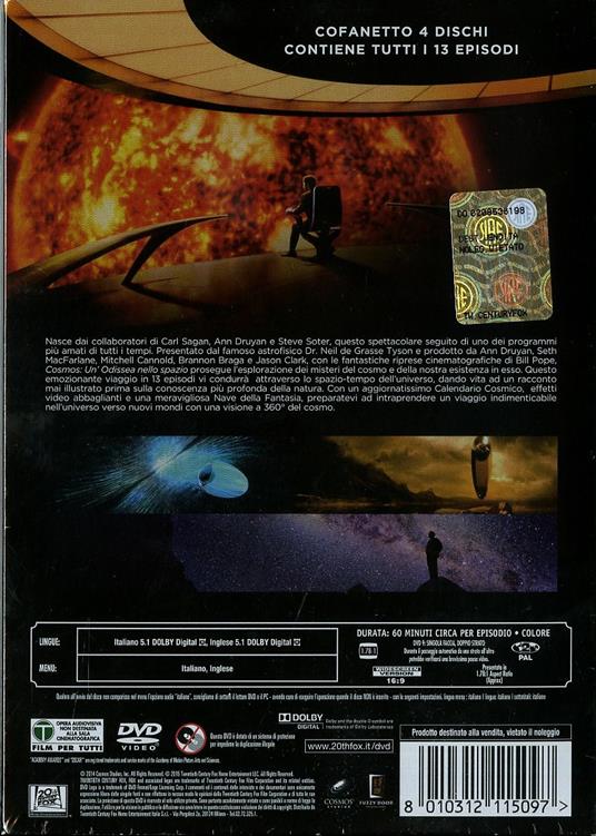 Cosmos: odissea nello spazio (4 DVD) di Seth MacFarlane - DVD - 2