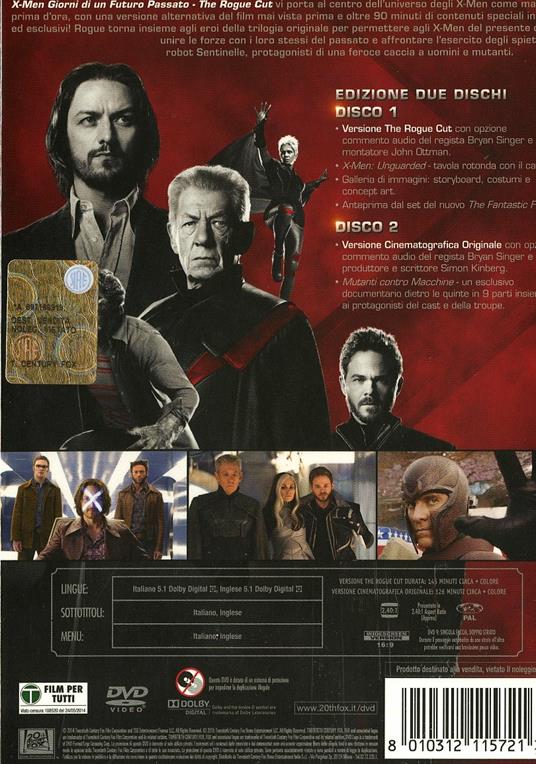 X-Men. Giorni di un futuro passato. The Rogue Cut (2 DVD) di Bryan Singer - 2