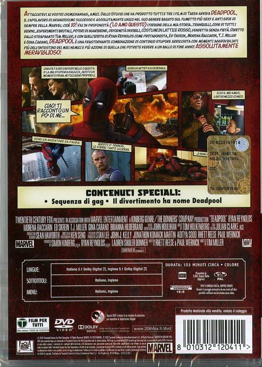 Deadpool (DVD) - film di Tim Miller - DVD - 2