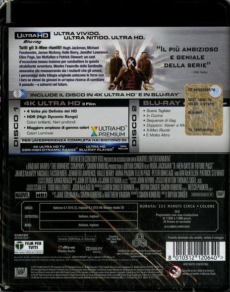 X-Men. Giorni di un futuro passato (Blu-ray + Blu-ray 4K Ultra HD) di Bryan Singer - 3
