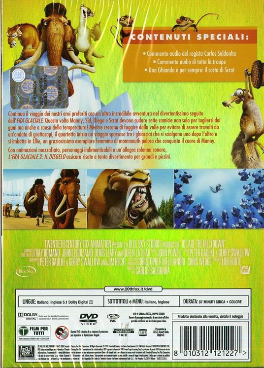 L' era glaciale 2. Il disgelo di Carlos Saldanha - DVD - 2