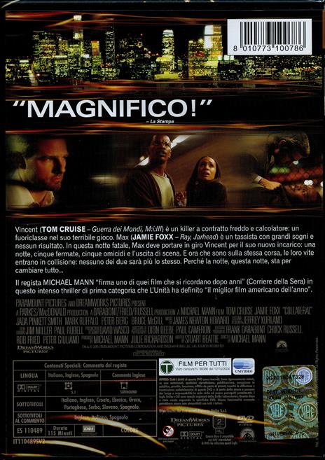 Collateral di Michael Mann - DVD - 2